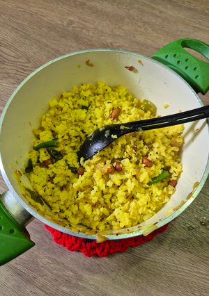 A picture of Breakfast Poha.