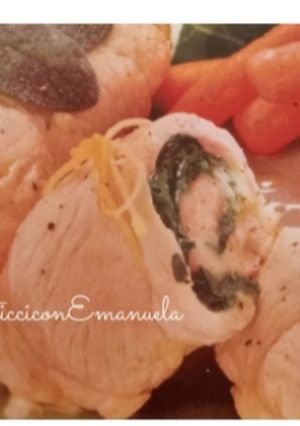 Foto di Involtini di petto di pollo e spinaci