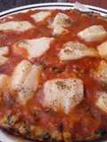 Acelgas🌿🍕con salsa de tomate🍅 y queso🧀..