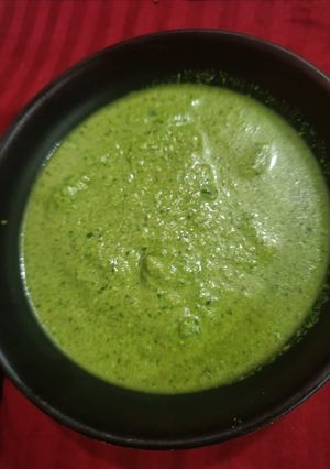 A picture of Bhujiya dhaniya ki chutney.