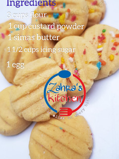 A picture of Custard cookies.