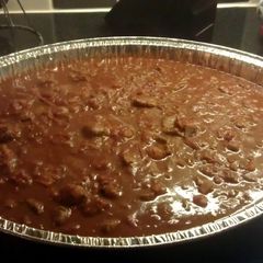 A picture of beef chilli fry.