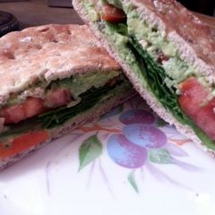 skye's guacamole sandwich A picture of skye's guacamole sandwich.