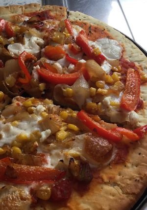 A picture of Vegetable And Ricotta Pizza.