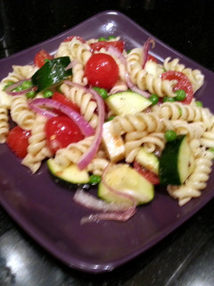 A picture of Chris's Summer Veggie Low Carb Pasta.