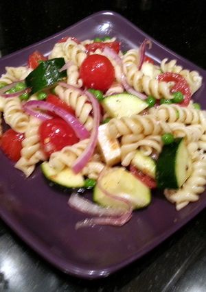 A picture of Chris's Summer Veggie Low Carb Pasta.