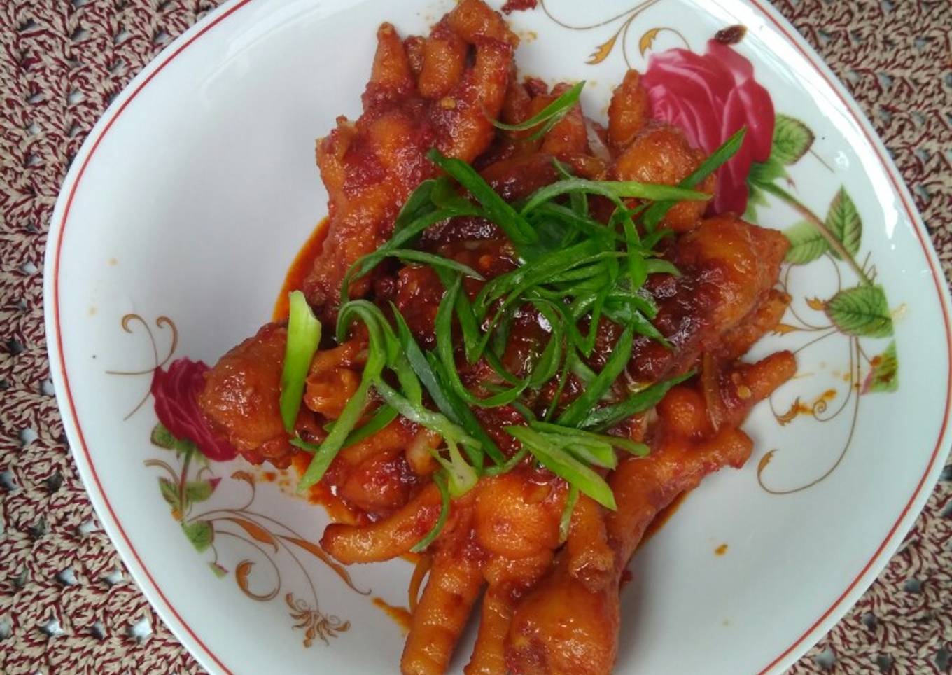 Resep Ceker Ayam Pedas Manis Luget