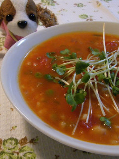 A picture of Pressed Barley, Tomato and Bean Stew.