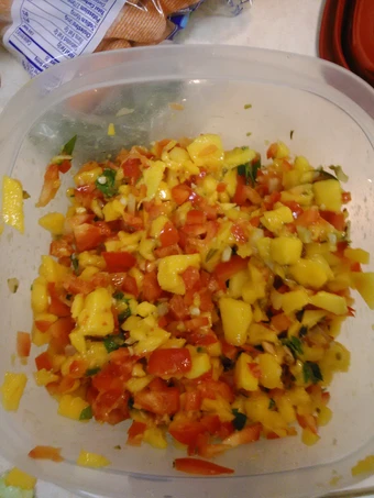 Simple Way Prepare Recipe Mango Salsa that is Can Pamper Your Tongue, So Delicious}