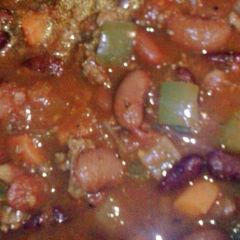 A picture of Guaranteed Great Game Day Chunky Crock Pot Chilli.