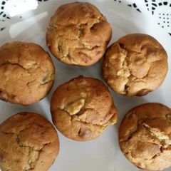 A picture of Banana Hazelnut Muffins.