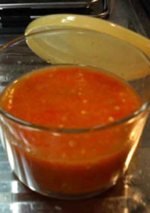 A picture of Homemade Tabasco Sauce.