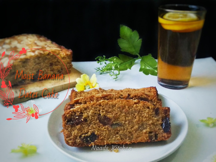 Langkah Mudah untuk Menyiapkan Moist Banana Dates Cake, Lezat Sekali