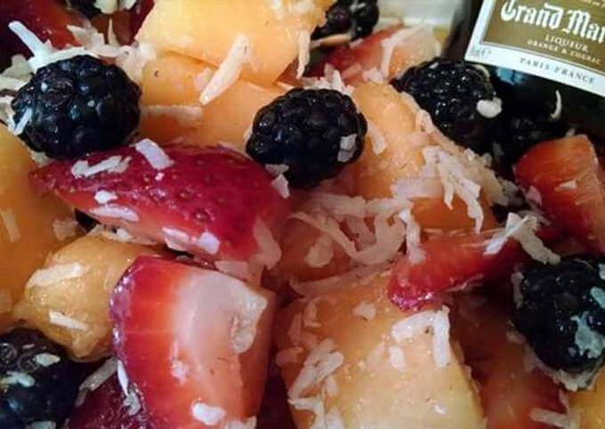 Step-by-Step Guide to Prepare Quick &#34;A Little Boozy&#34; Summer Fruit Salad
