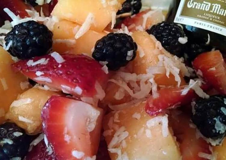 Simple Way to Make Homemade &#34;A Little Boozy&#34; Summer Fruit Salad