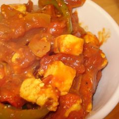 Tomato and Paneer Sabji (Indian Stir Fried Vegetables and Cheese) A picture of Tomato and Paneer Sabji (Indian Stir Fried Vegetables and Cheese).