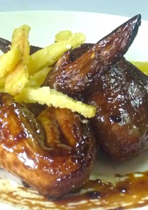 Asian Style Chicken Wings with Oven Baked Fries রেসিপির প্রধান ছবি