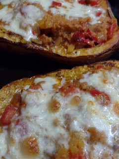 Una foto de Zapallo relleno [vegetariano]