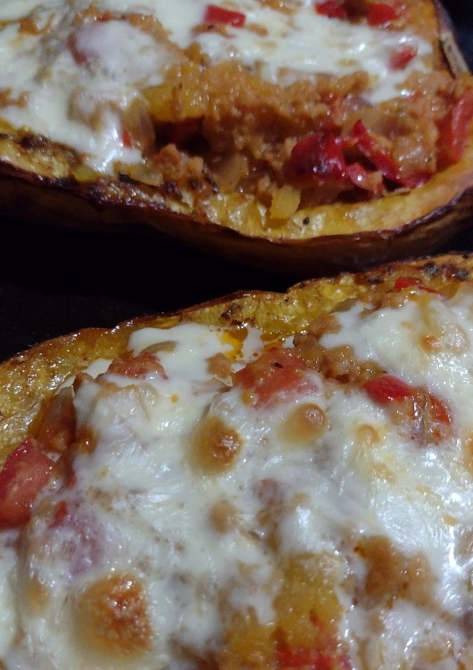 Una foto de Zapallo relleno [vegetariano]