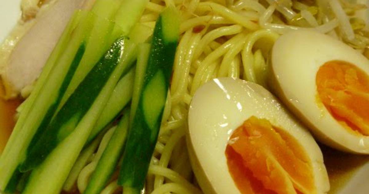 Chilled (HIyashi) Ramen, Soy Sauce Flavored Recipe by cookpad.japan Cookpad