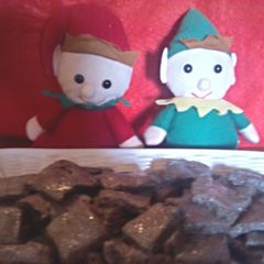A picture of Lumps of Coal Treats.
