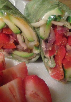 A picture of Veggie Wraps.
