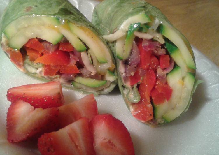 Recipe of Homemade Veggie Wraps