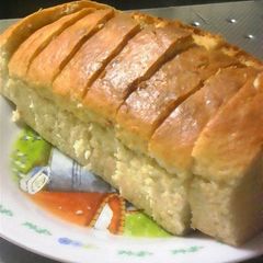 A picture of Banana Pound Cake for Those Allergic to Eggs.