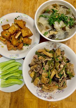Hình của món Cơm chay 1.