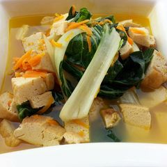 Tofu And Bak Choy Vegan In 5 Minute A picture of Tofu And Bak Choy Vegan In 5 Minute.