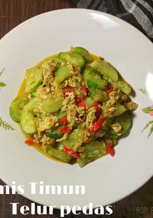 Foto resep Tumis Timun Telur Pedas