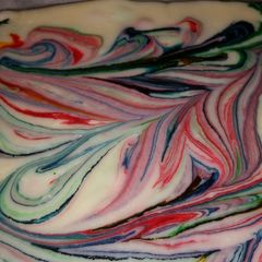 A picture of Skittles Fudge.