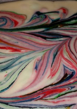 A picture of Skittles Fudge.