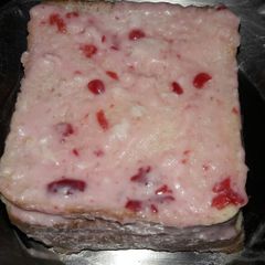 Bread invote into fruit cake A picture of Bread invote into fruit cake.