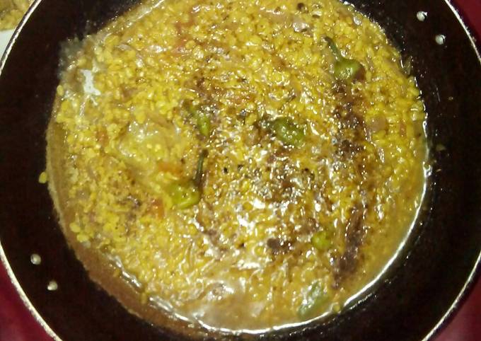 Recipe of Quick White Lentil Fry (Mash Ki Daal) by Nancy