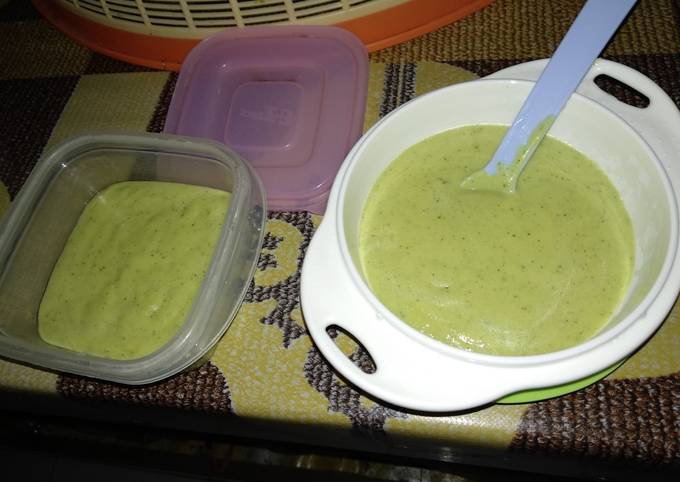 MPASI 6 month ayam jagung nasi daun katuk + cara buat kaldu ayam