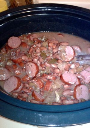 A picture of Crockpot Red Beans & Rice.
