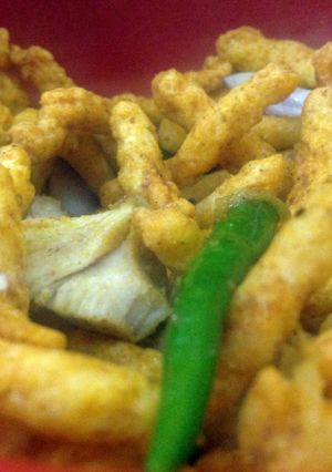 A picture of Chips and Chicken Crunch.