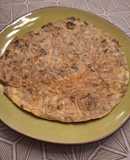 Tortilla de alcachofas asadas