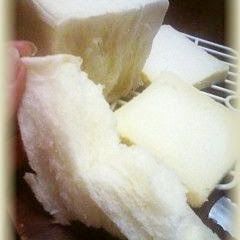A picture of Even The Crust is White! Fluffy and Moist: Square White Bread (Shokupan).