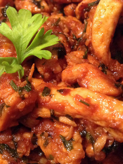 A picture of CG CHICKEN with LEMON & GARLIC.