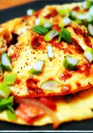 A picture of French Omellete.