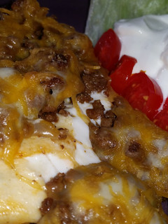 A picture of Creamy Burrito Casserole.