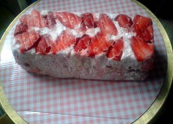 How to Make Yummy Strawberry Meringue Gelato Cake