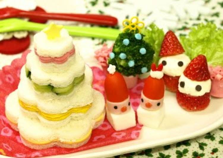 Recipe of Homemade Christmas Tree Sandwiches