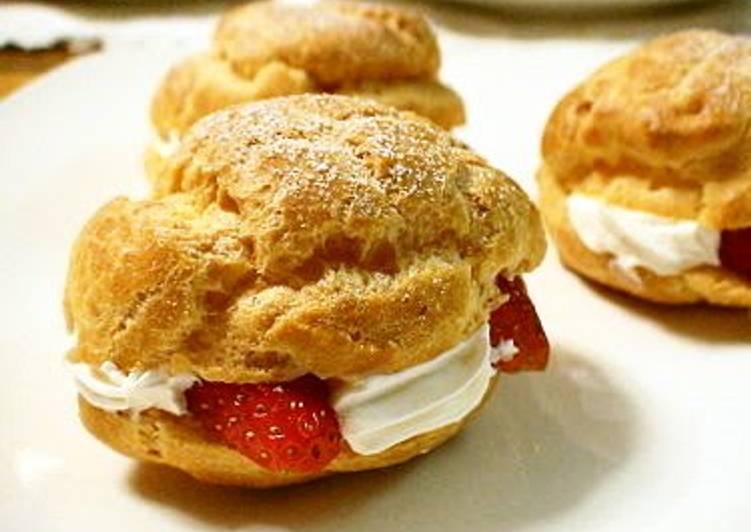 Recipe of Quick Microwave-Oven Cream Puffs