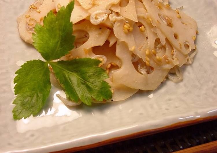 Recipe of Favorite Umeboshi Plum Flavoured Lotus Root Kimpira