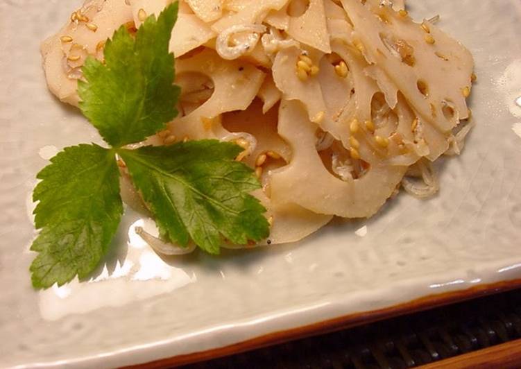 Recipe of Award-winning Umeboshi Plum Flavoured Lotus Root Kimpira