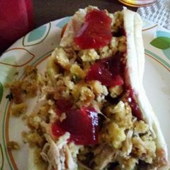 A picture of Bobbi / Thanksgiving sandwich.