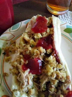 A picture of Bobbi / Thanksgiving sandwich.